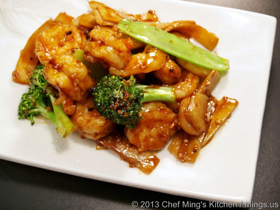 Order #50 Shrimp with Hot Garlic Sauce from Chef Ming's Kitchen