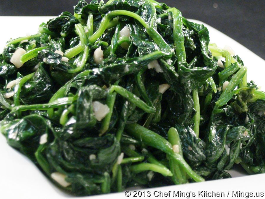 Order #58 Sauteed Spinach from Chef Ming's Kitchen