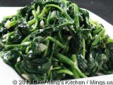 Chef Ming's Kitchen Vegetable Entrées Sauteed Spinach